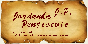 Jordanka Penjišević vizit kartica